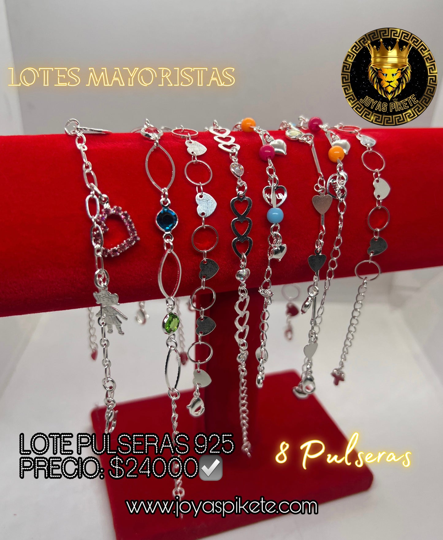 Lote Pulseras Femeninas 925💎