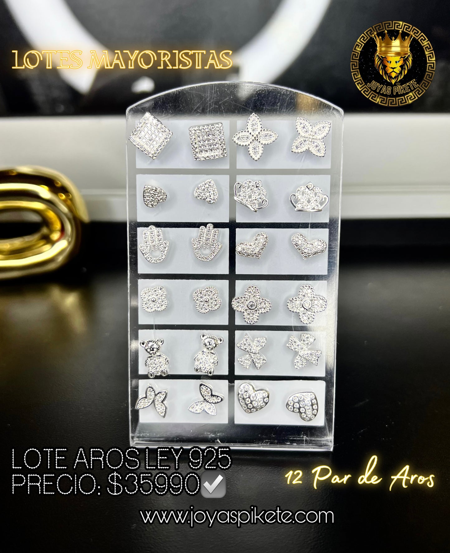 Lote Aros Pegados Ley 925💎