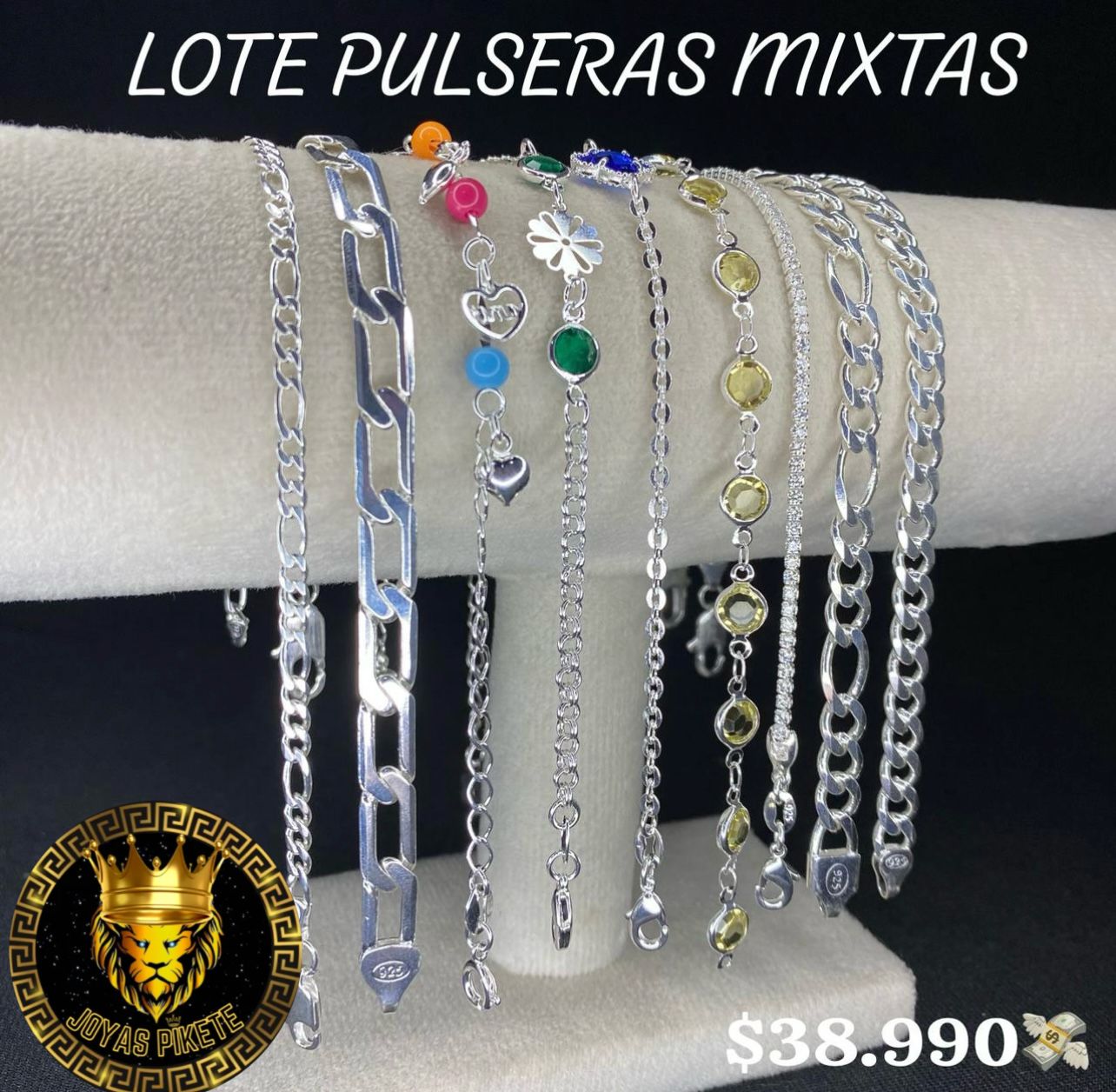 Lote Pulseras Mixtas 925💎