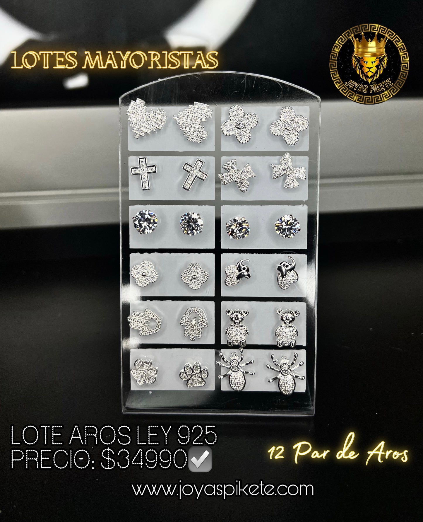 Lote Aros Pegados Ley 925💎
