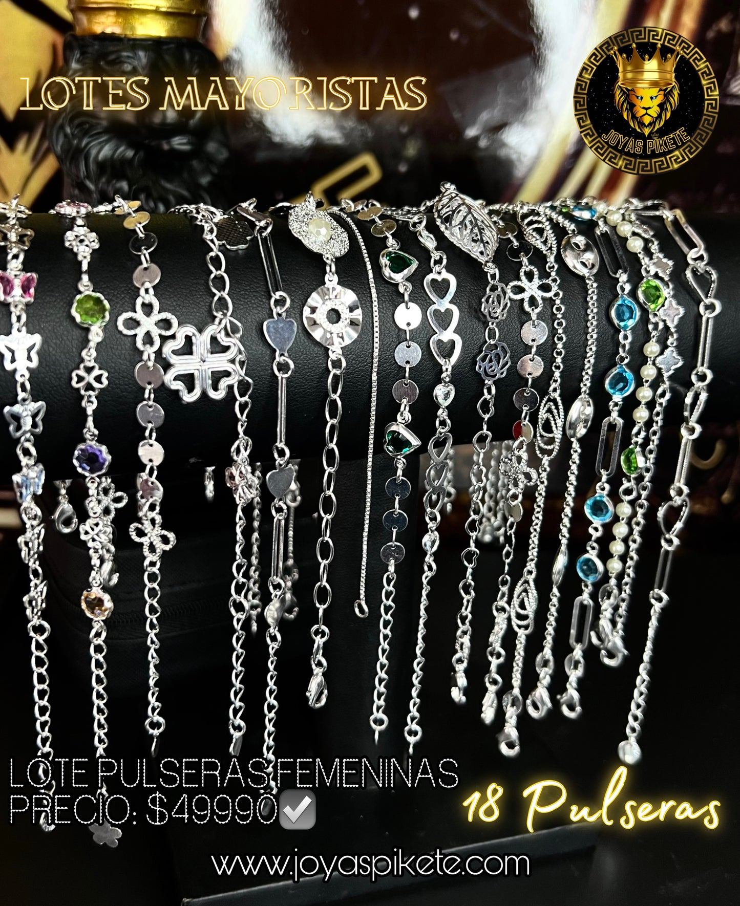 Lote Pulseras Femeninas 925💎