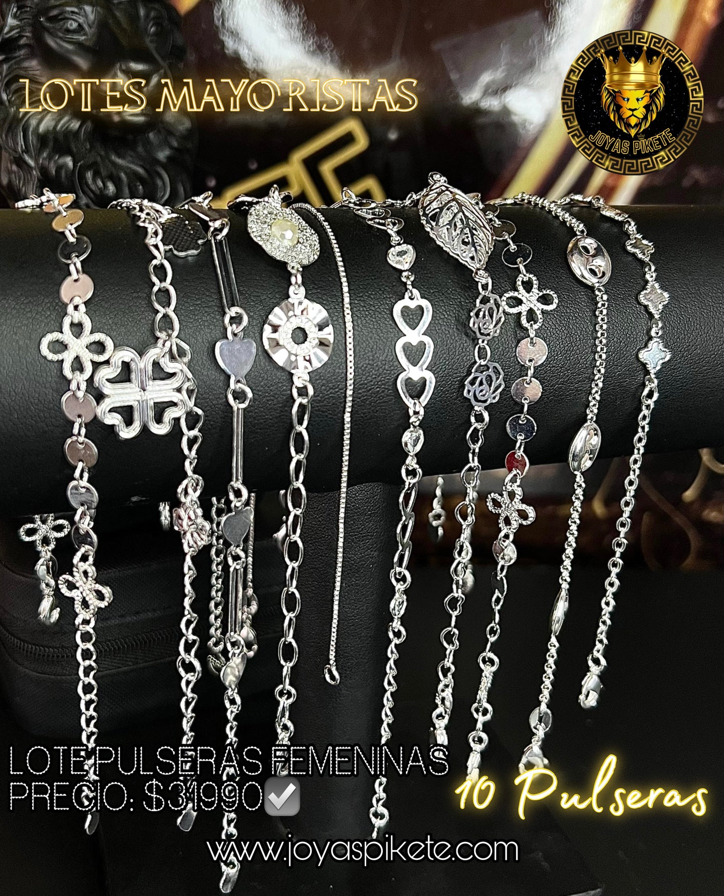 Lote Pulseras Femeninas 925💎