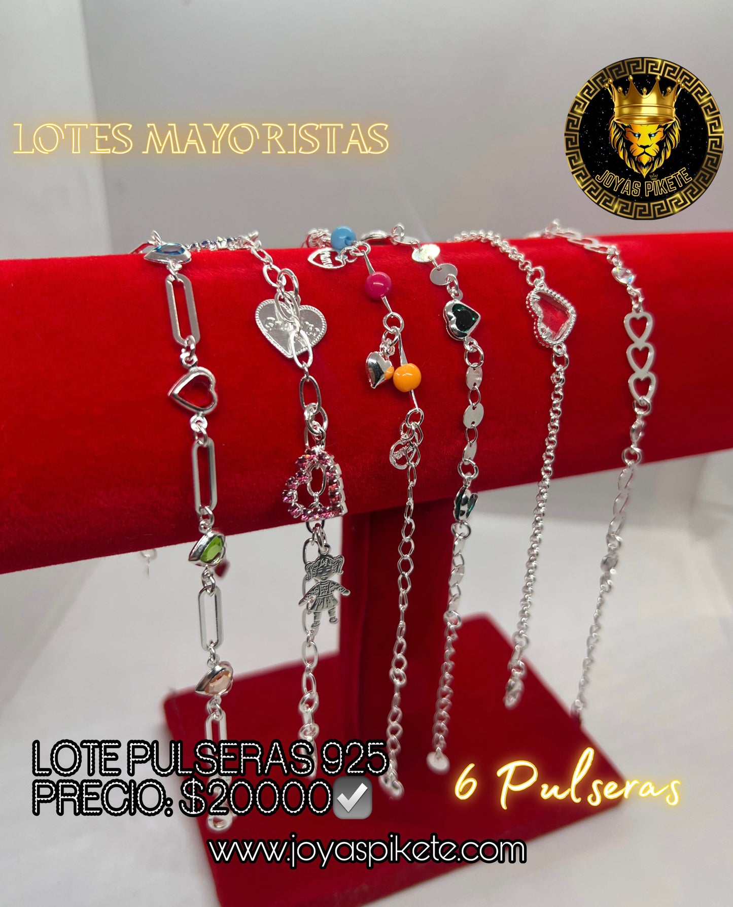 Lote Pulseras Femeninas 925💎