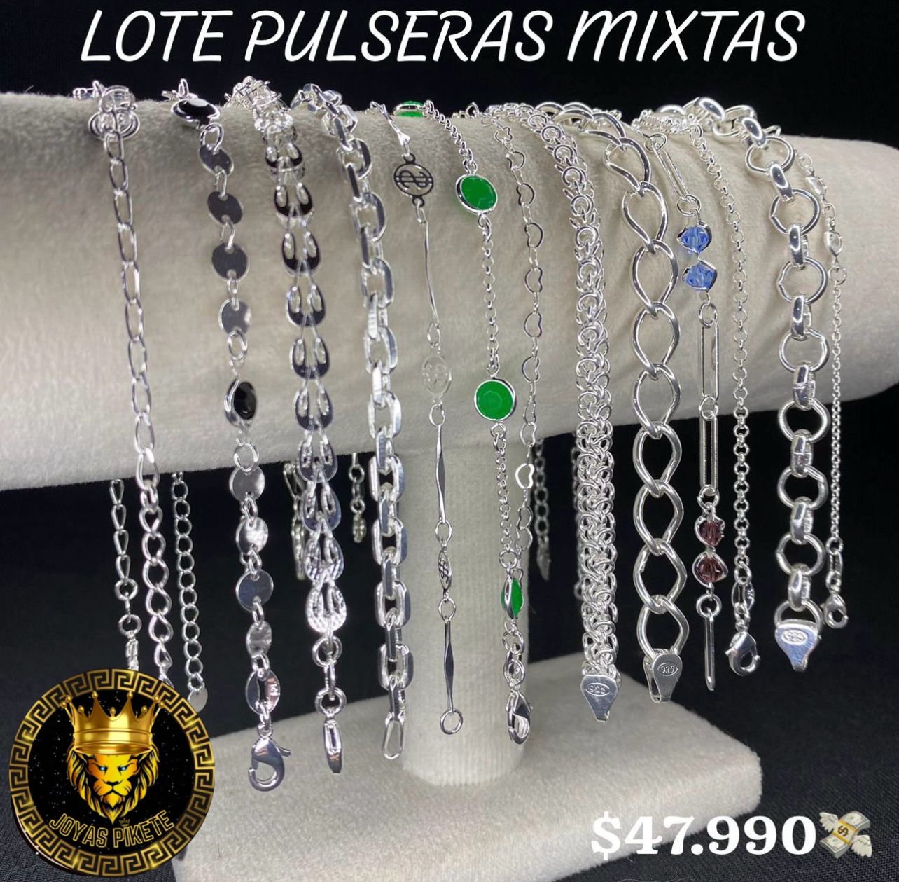 Lote Pulseras Mixtas 925💎