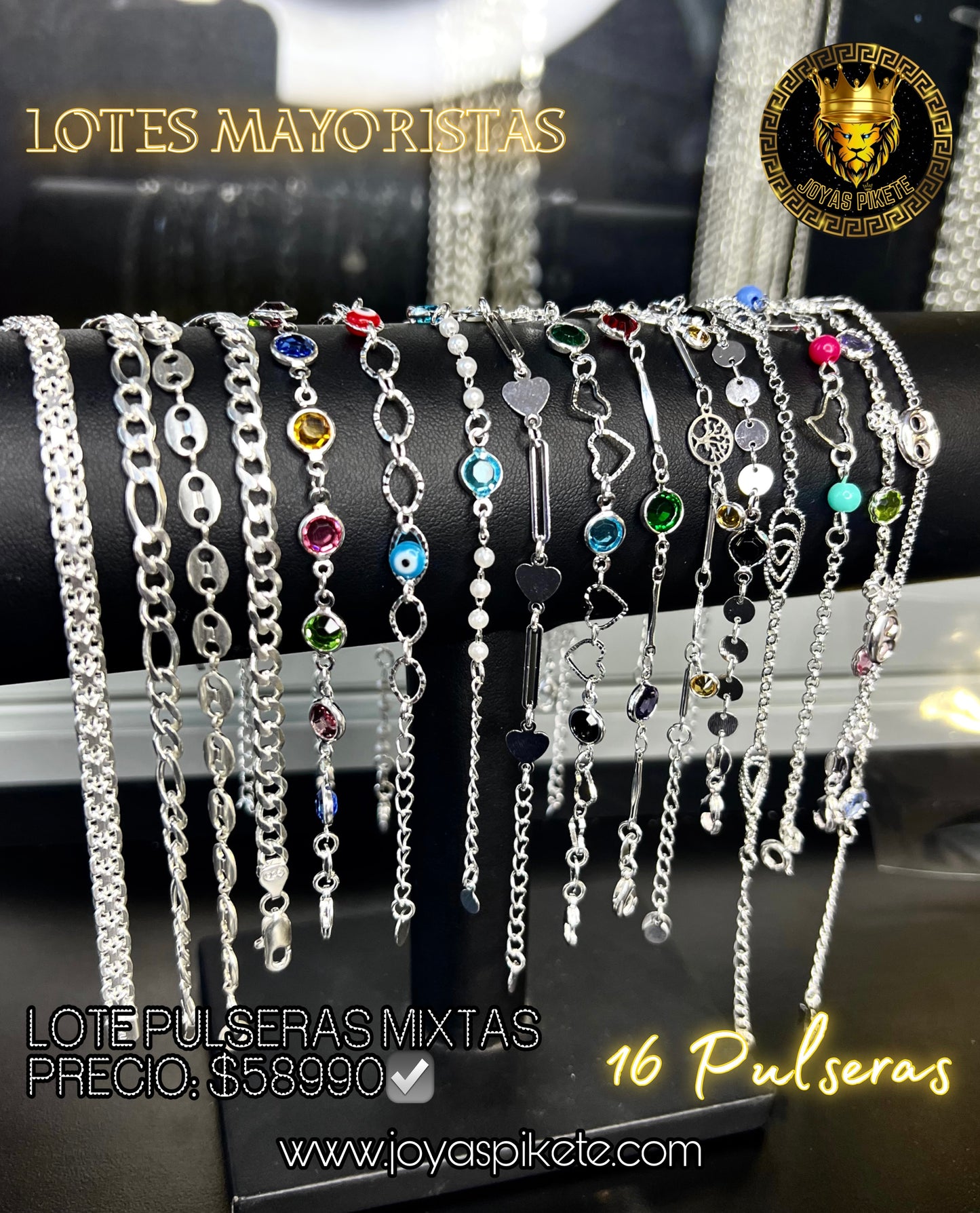 Lote Pulseras Mixtas 925💎