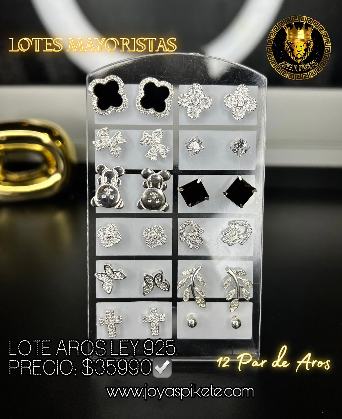 Lote Aros Pegados Ley 925💎