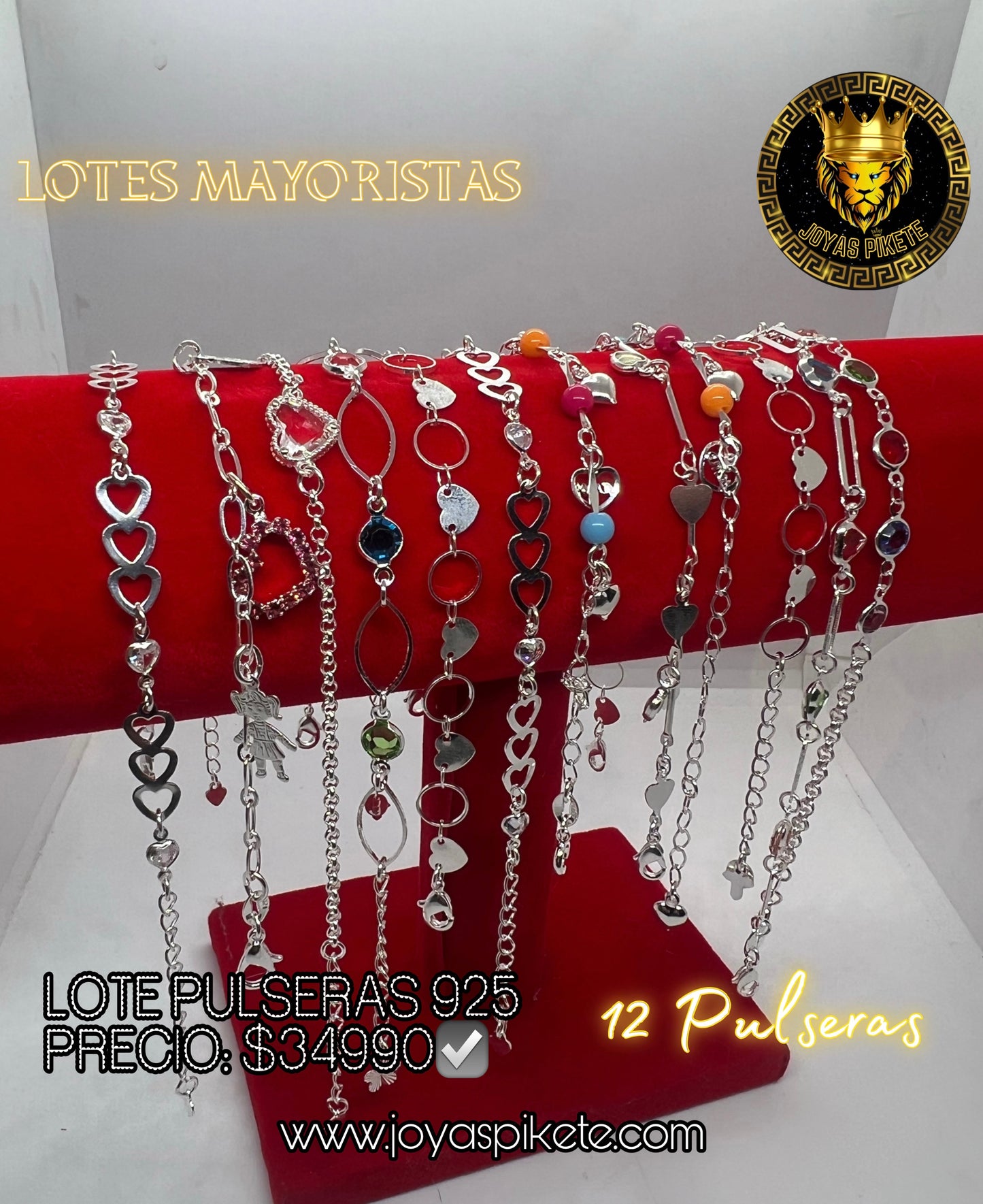 Lote Pulseras Femeninas 925💎
