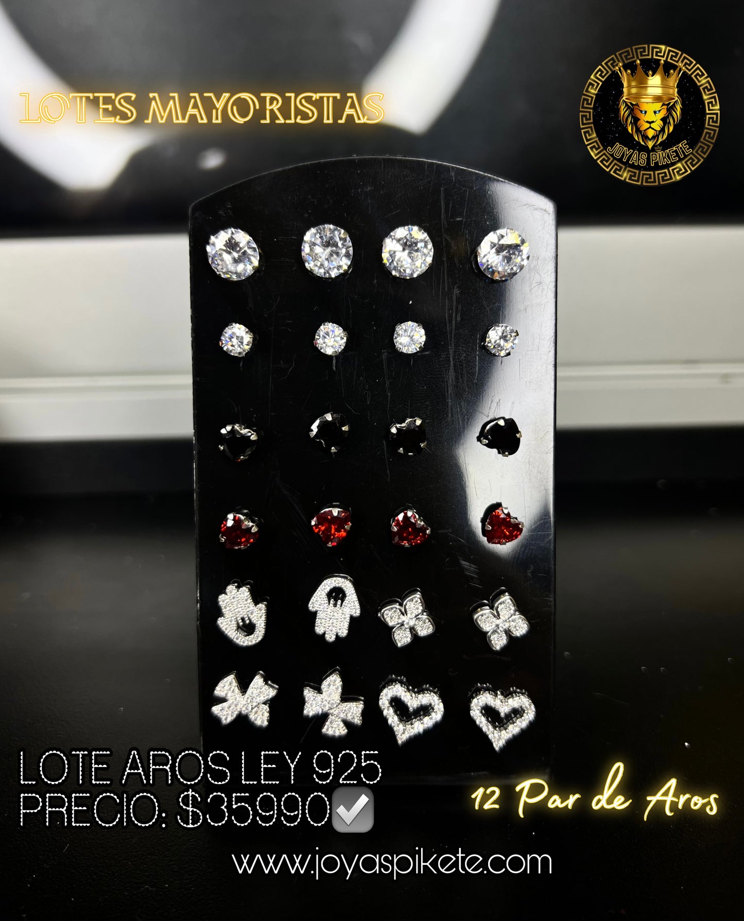 Lote Aros Pegados Ley 925💎