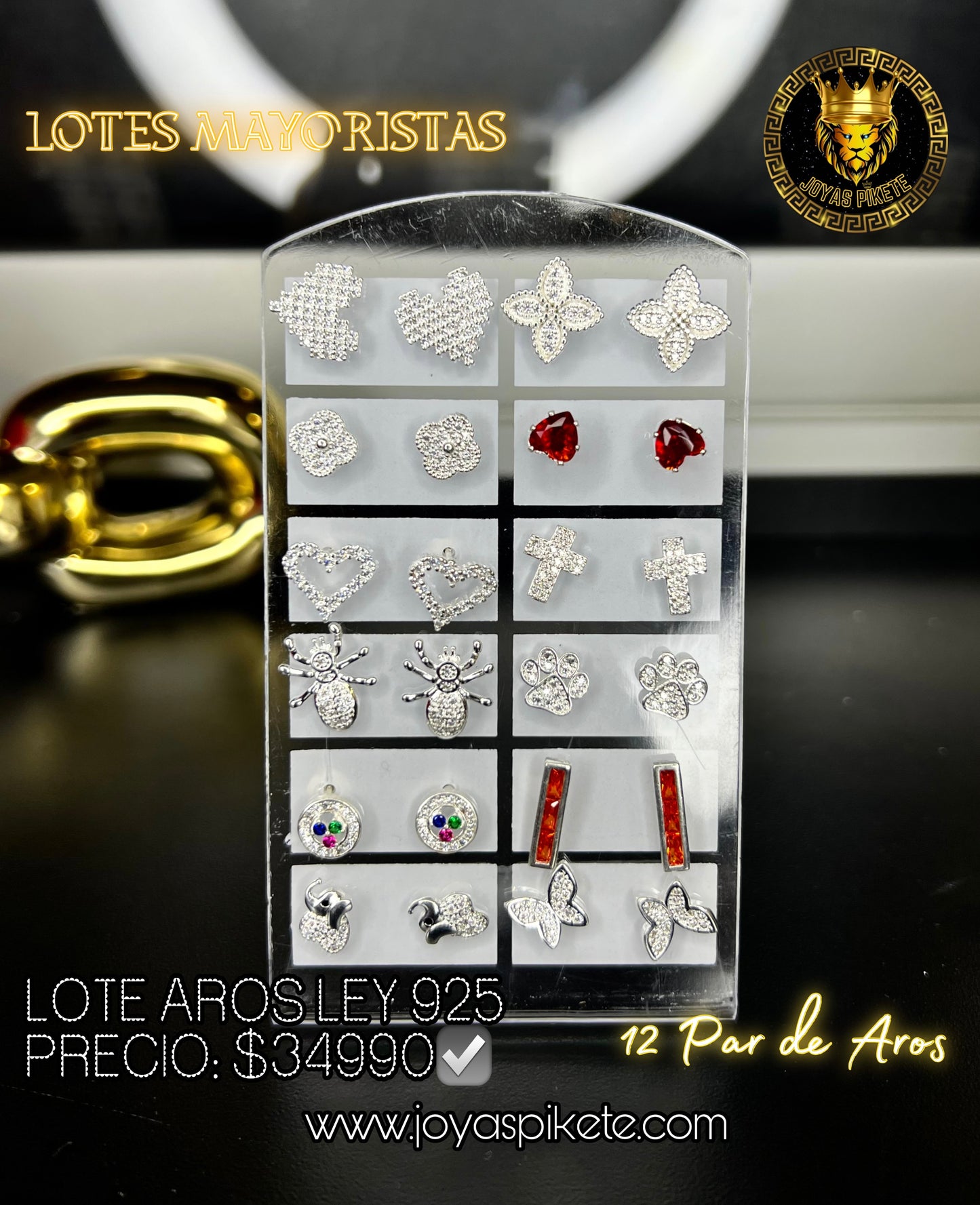 Lote Aros Pegados Ley 925💎
