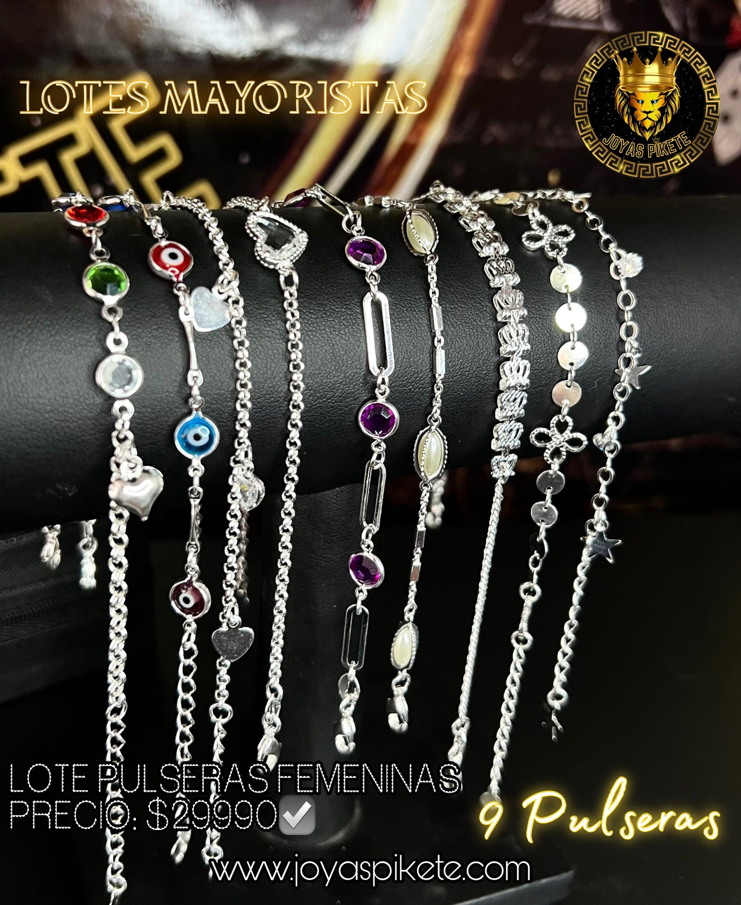 Lote Pulseras Femeninas 925💎