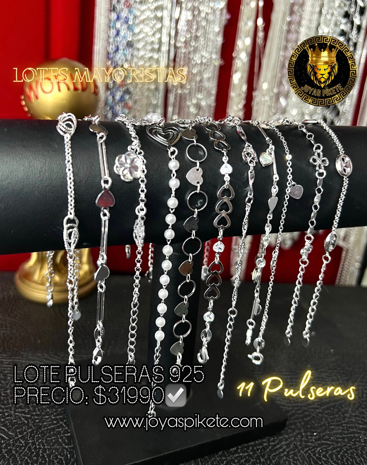 Lote Pulseras Femeninas 925💎