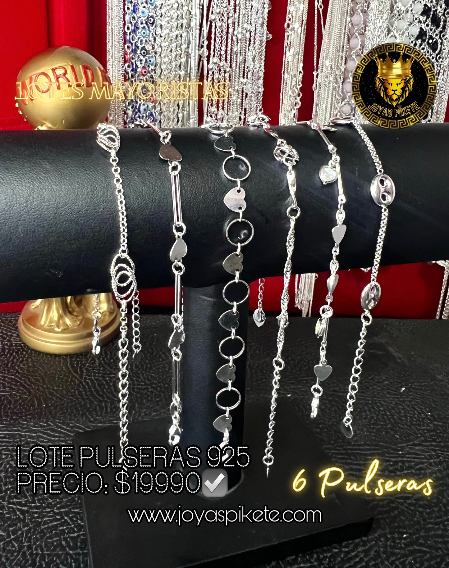 Lote Pulseras Femeninas 925💎