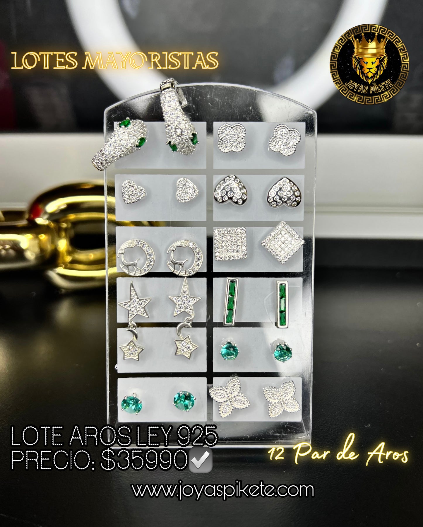 Lote Aros Pegados Ley 925💎