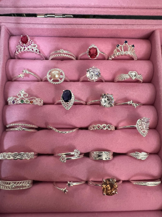 Lote Anillos Femeninos 925