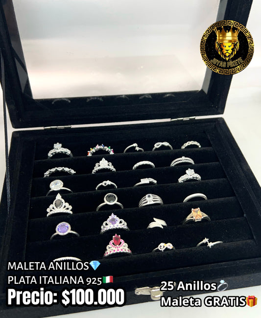 Maleta Anillos Femeninos 925🇮🇹