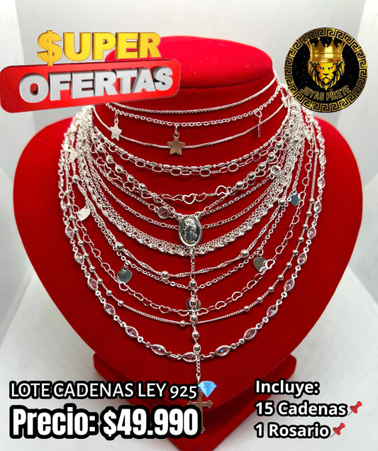 Lote Cadenas Femeninas 925