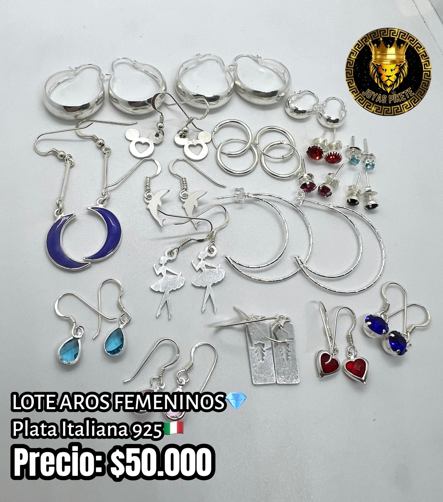 Lote Aros Femeninos 925