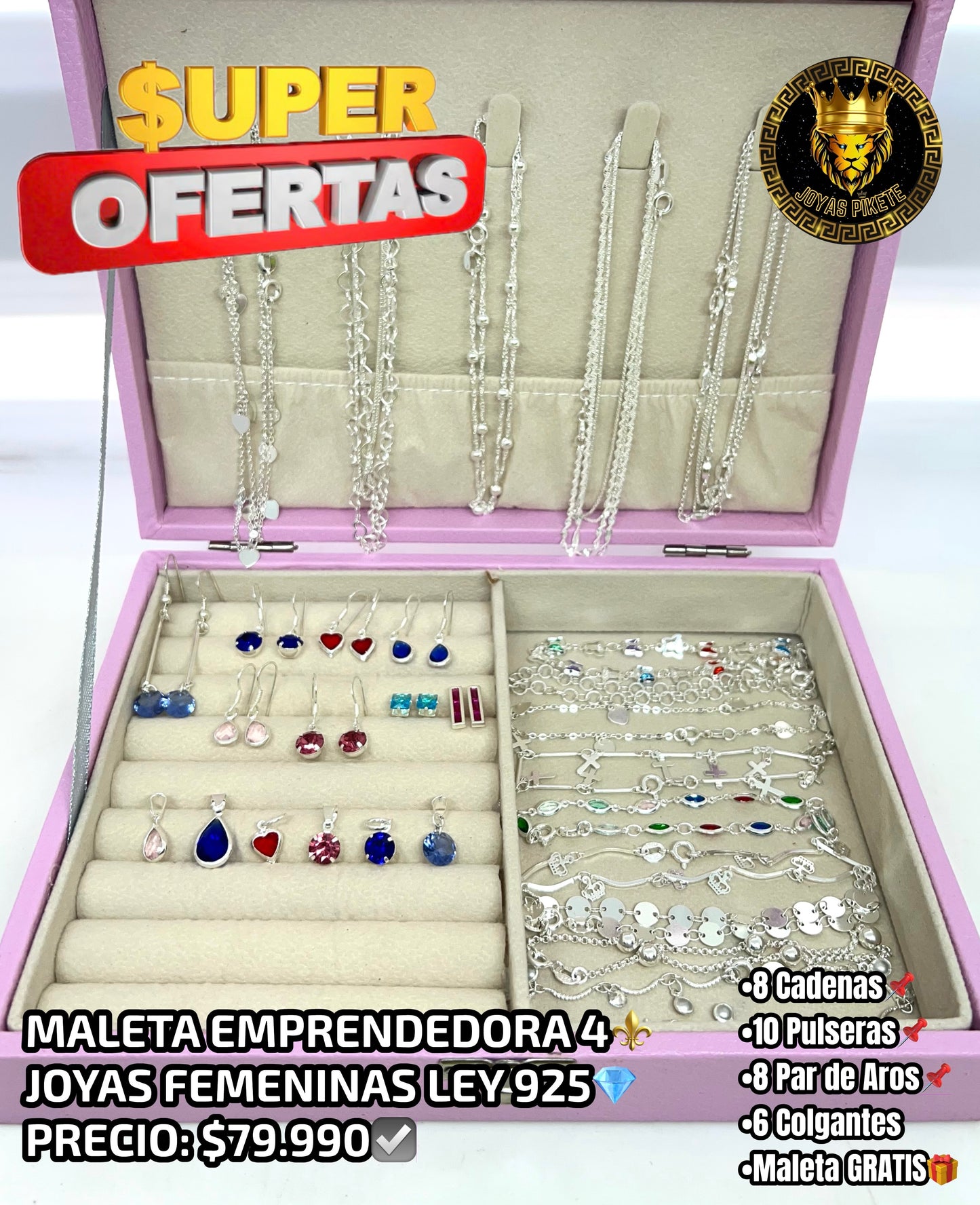 MALETA EMPRENDEDORA JOYAS FEMENINAS💎