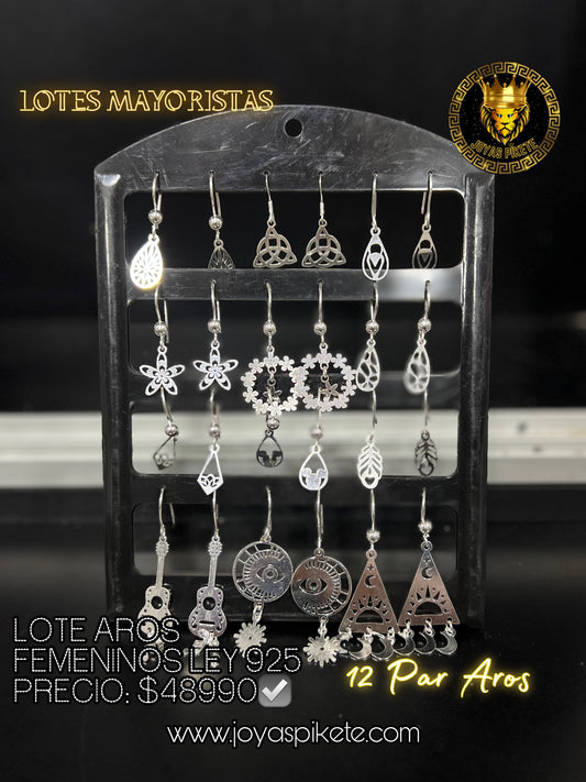 Lote Aros Femeninos 925💎