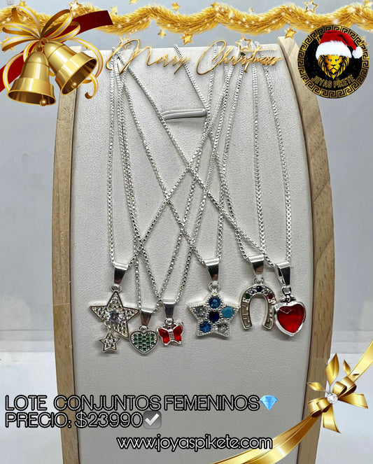 LOTE CONJUNTOS NAVIDEÑOS LEY 925🎅🏻💎