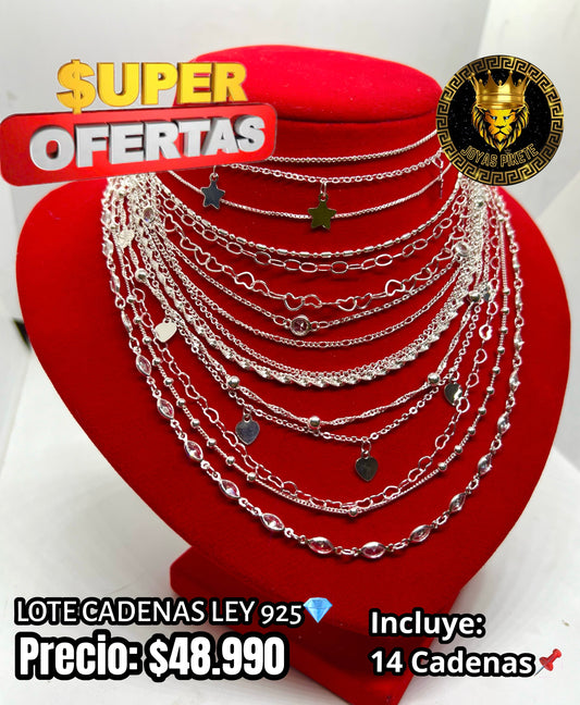 Lote Cadenas Femeninas 925