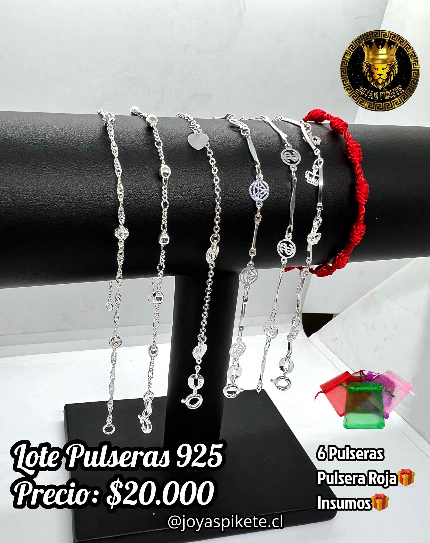 Lote Pulseras Femeninas 925