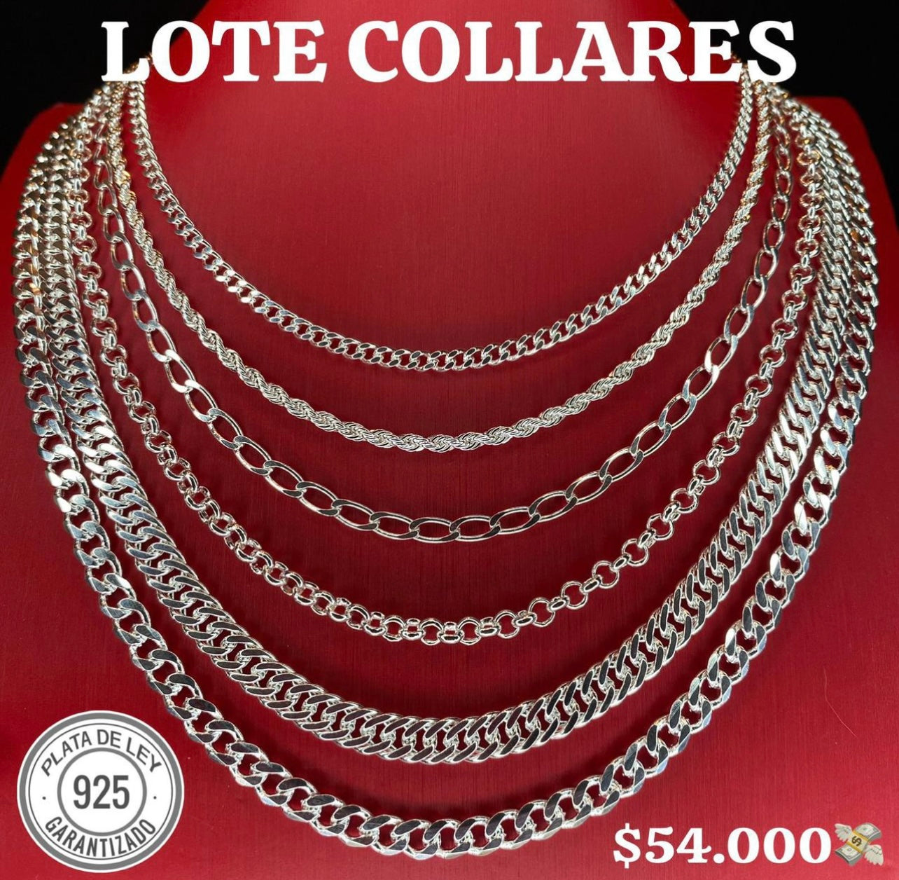 Lote Cadenas Masculinas 925