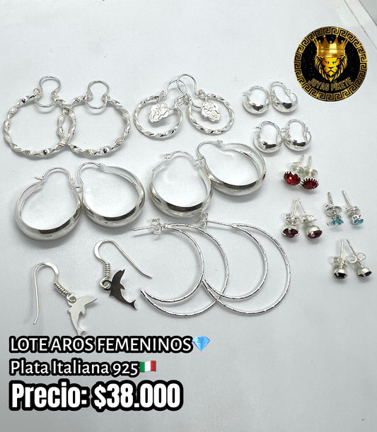 Lote Aros Femeninos 925