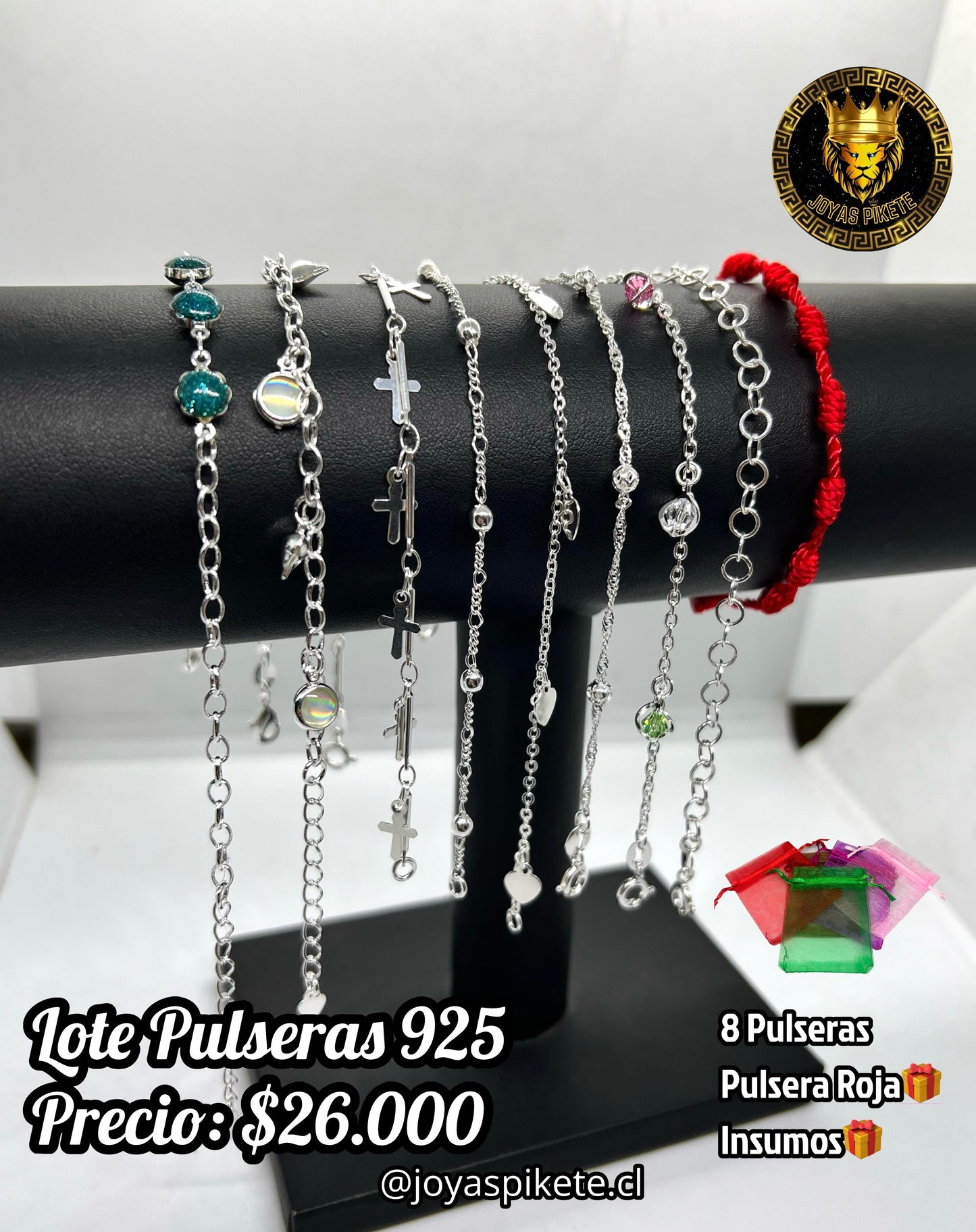 Lote Pulseras Femeninas 925