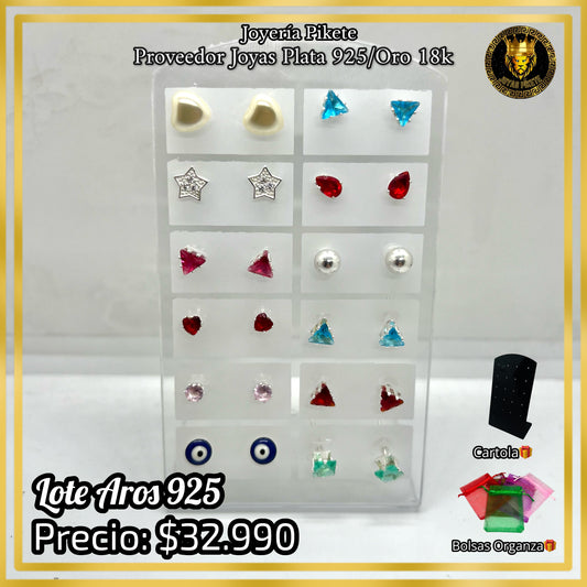 Lote de Aros Femeninos 925