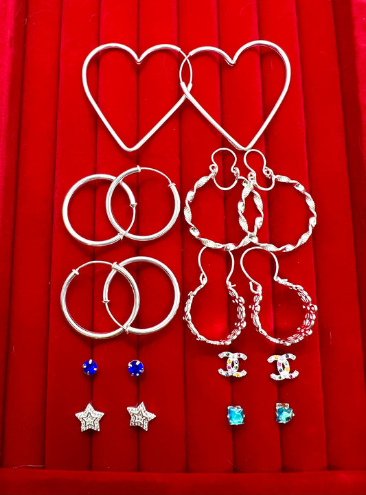 Lote Aros Femeninos 925