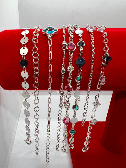 Lote Pulseras Femeninas 925