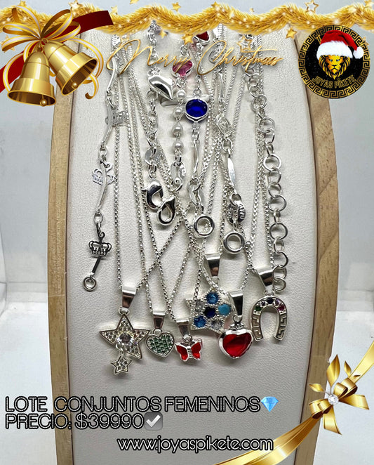 LOTE CONJUNTOS NAVIDEÑOS LEY 925🎅🏻💎