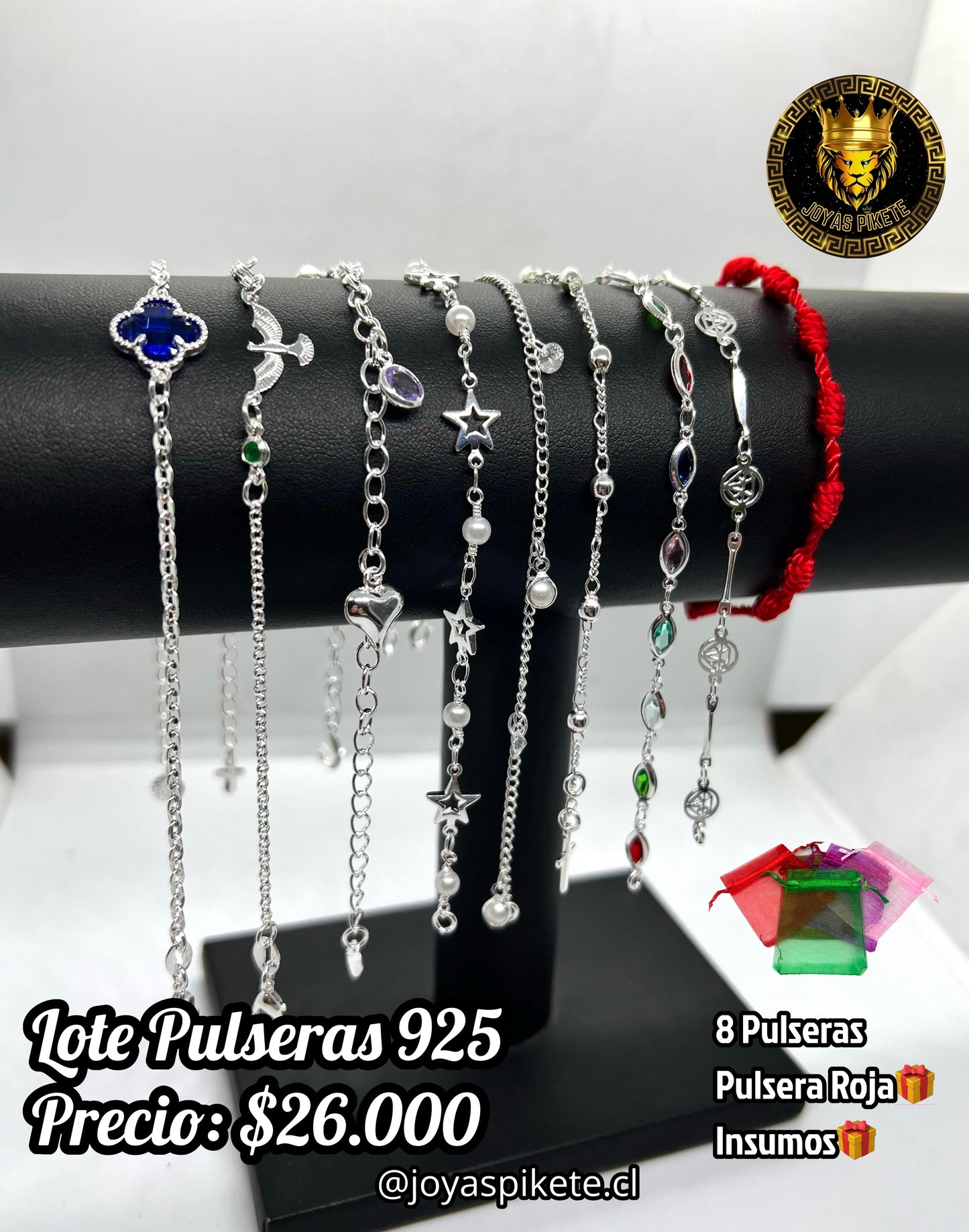 Lote Pulseras Femeninas 925