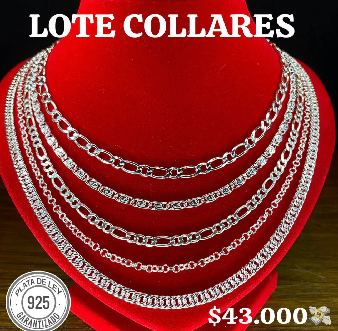 Lote Cadenas Masculinas 925