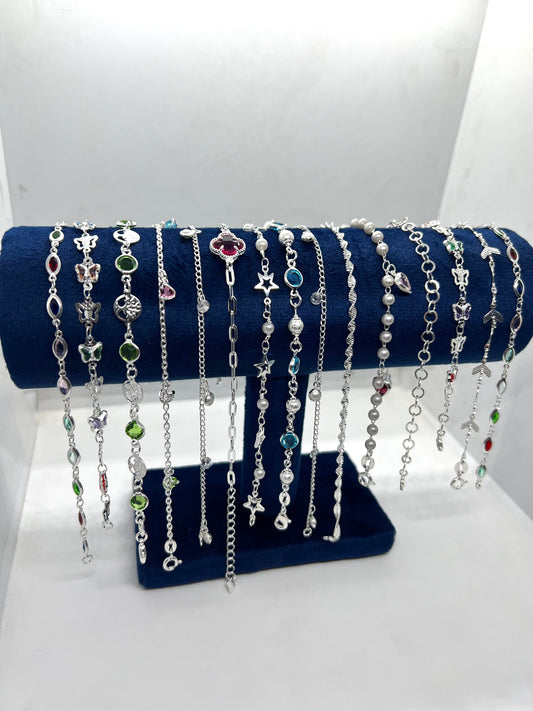 Lote Pulseras Femeninas 925