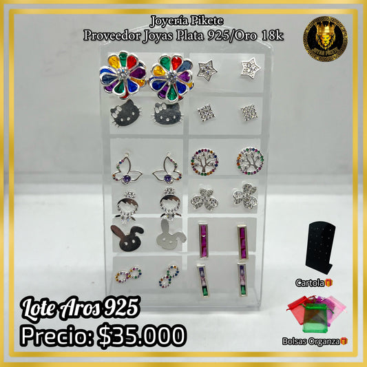 Lote de Aros Femeninos 925