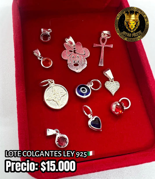 Lote Colgantes Femeninos 925