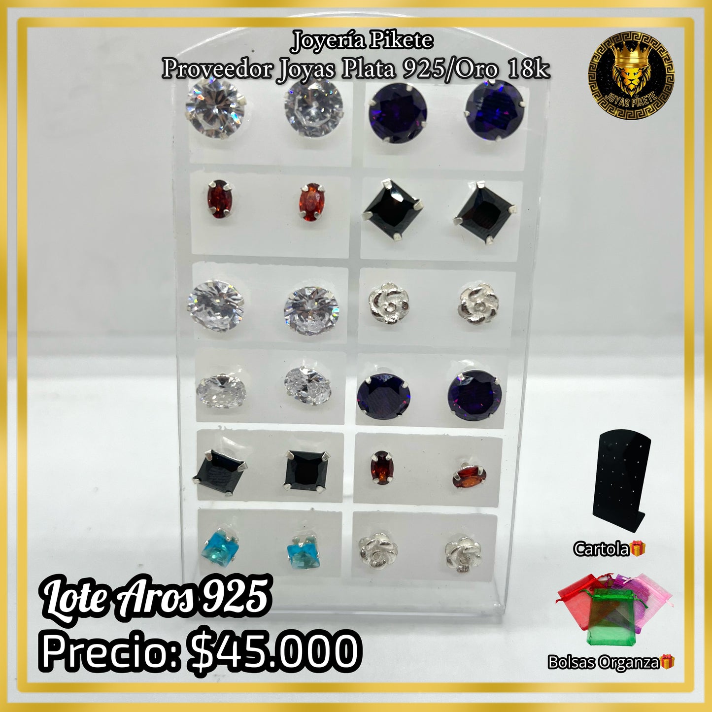 Lote de Aros Femeninos 925