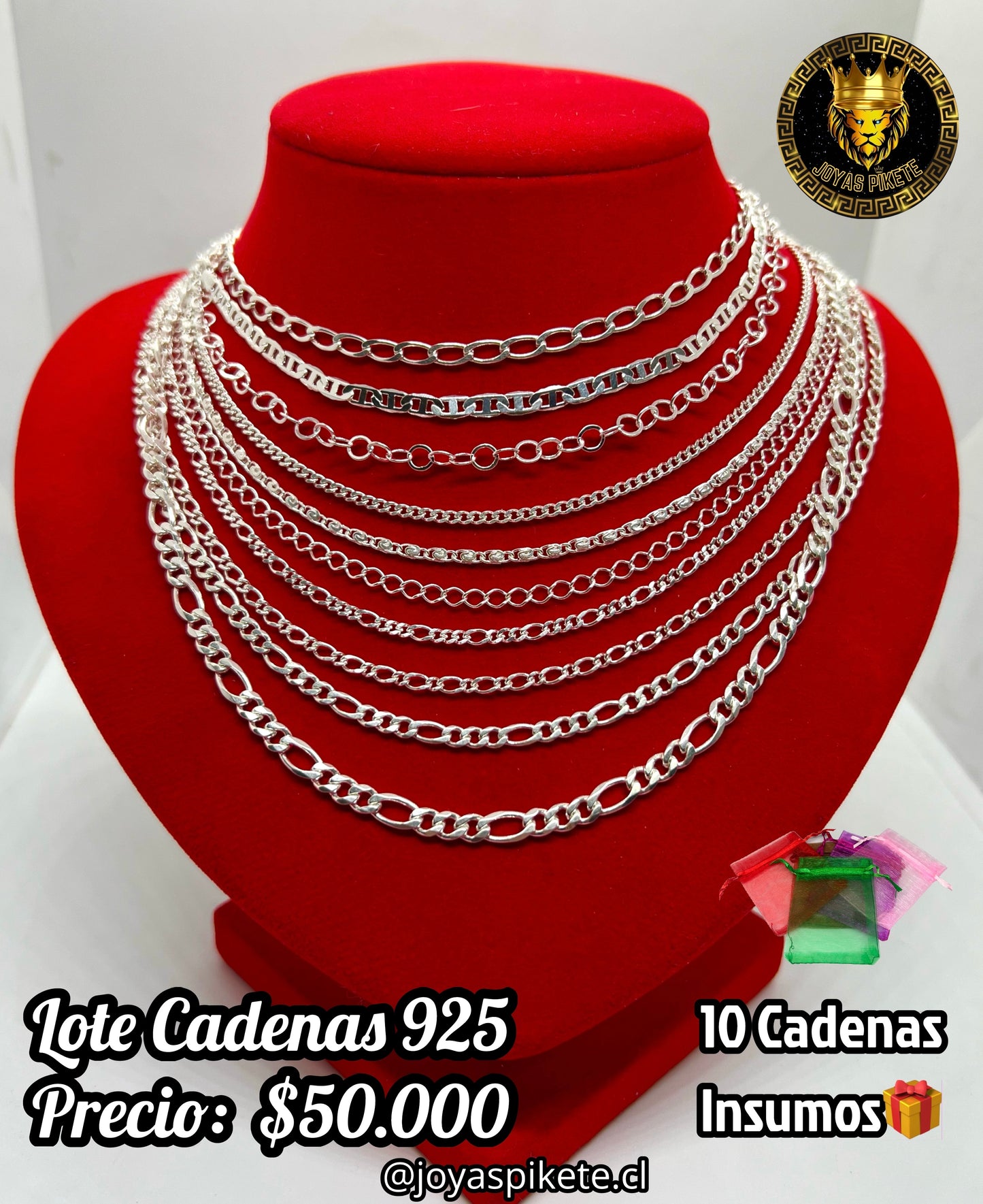 Lote Cadenas Masculinas 925