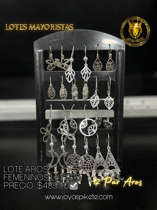 Lote Aros Femeninos 925💎