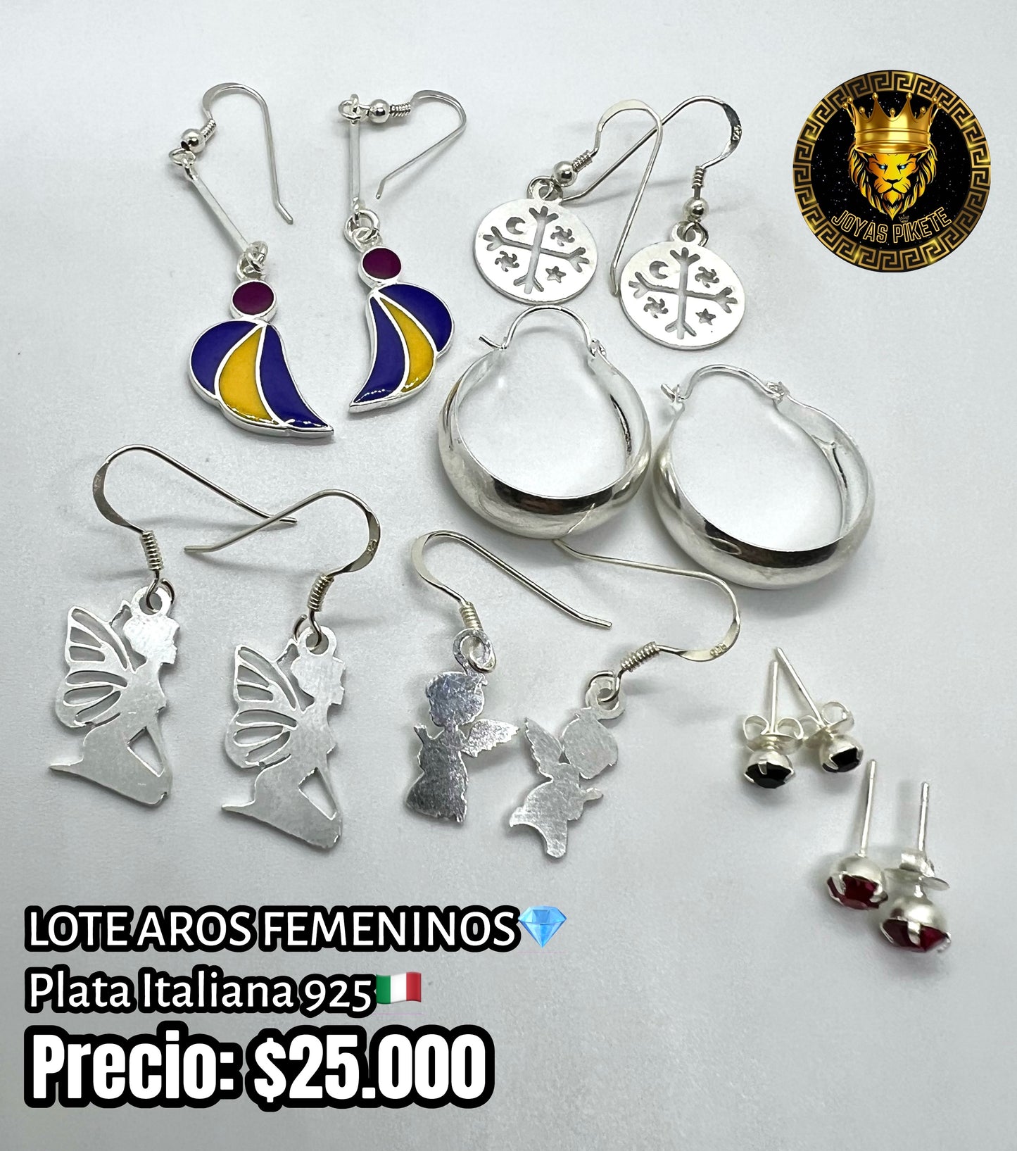 Lote Aros Femeninos 925