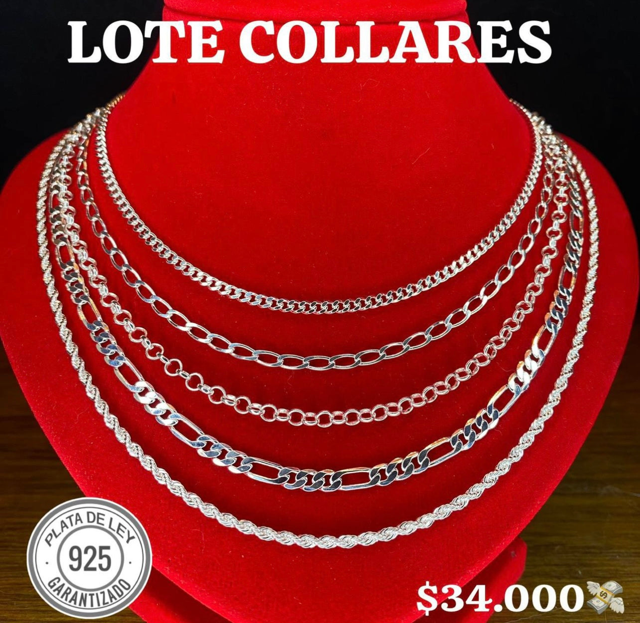 Lote Cadenas Masculinas 925