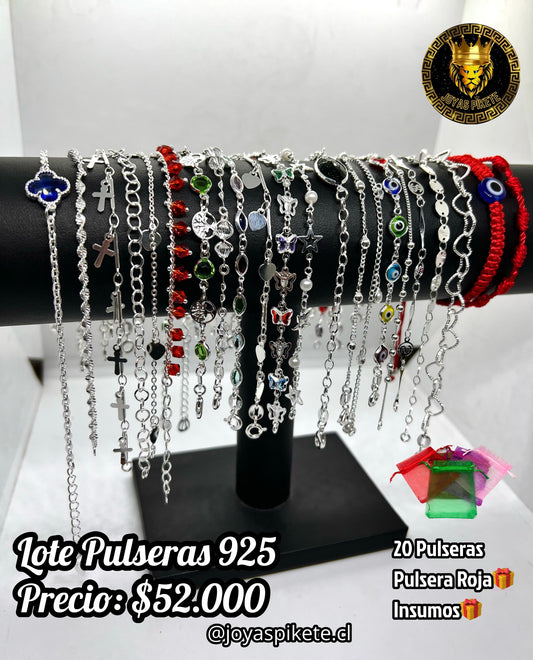 Lote Pulseras Femeninas 925