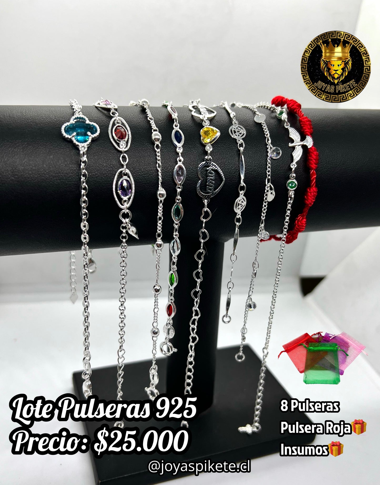 Lote Pulseras Femeninas 925