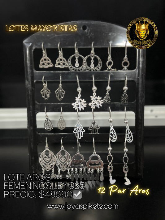 Lote Aros Femeninos 925💎