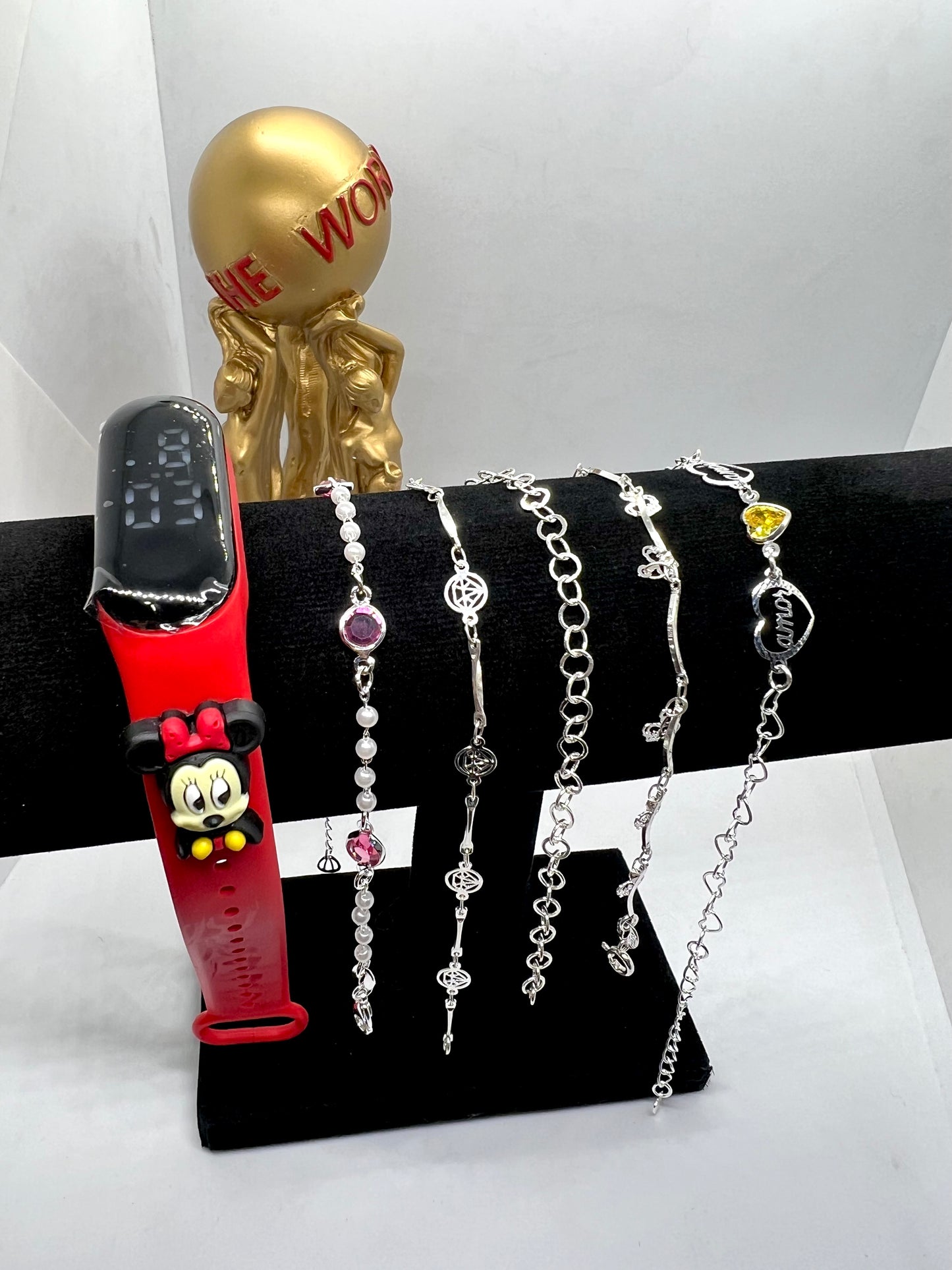 Lote Pulseras Femeninas+Reloj 925