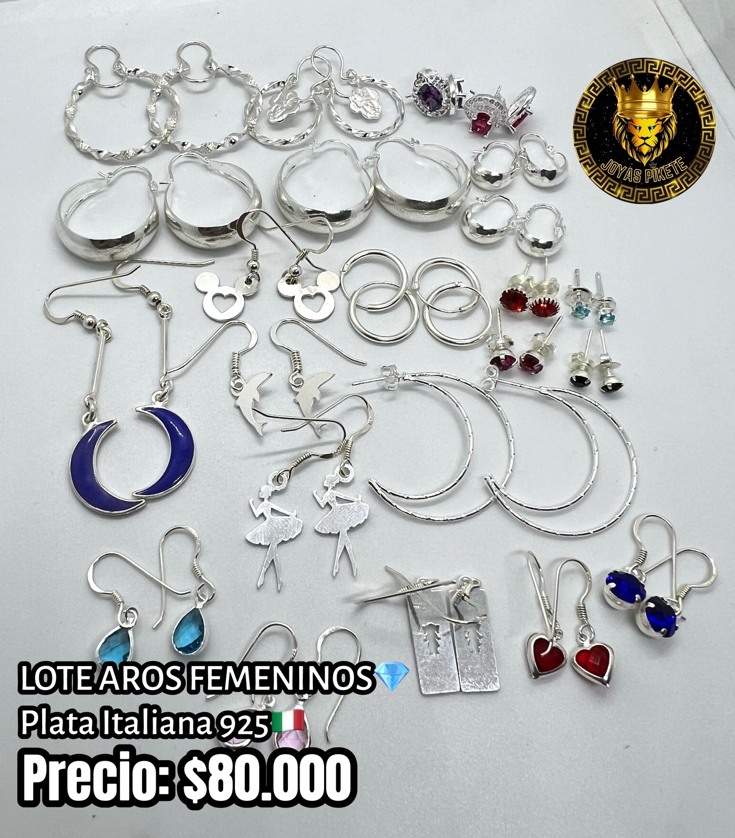 Lote Aros Femeninos 925