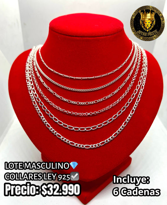 Lotes Cadenas Masculinas 925