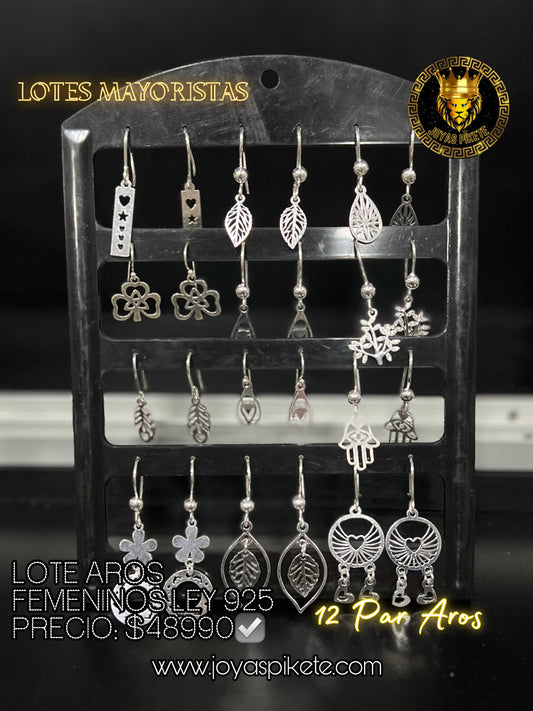 Lote Aros Femeninos 925💎
